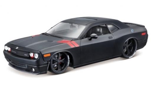 Coche miniatura Dodge Challenger 1/24 Maisto SRT8 matt-negro/rojo Dodge Challenger 1/24 Maisto SRT8 matt-negro/rojo coche miniatura