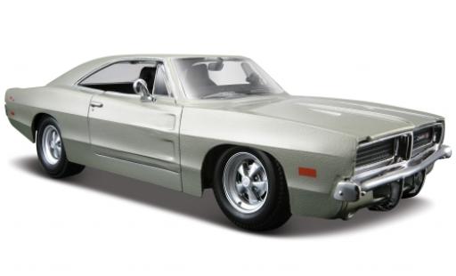 Dodge Charger 1/24 Maisto R/T gris 1969 1:25 coche miniatura