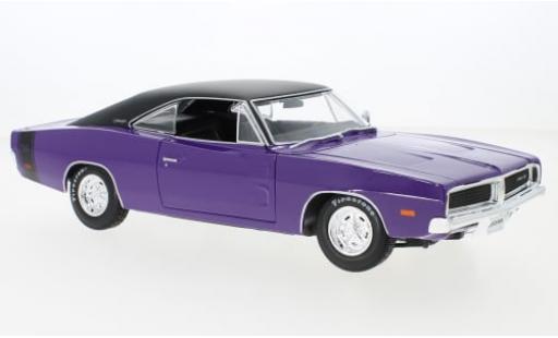 Dodge Charger 1/18 Maisto R/T violett/schwarz 1969 1:18 coche miniatura