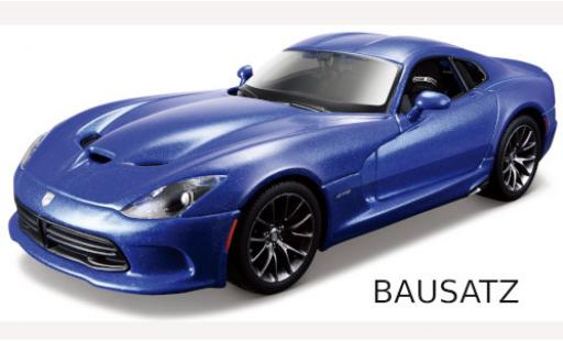 Coche miniatura Dodge Viper 1/24 Maisto SRT GTS metalico azul 2013 Bausatz Dodge Viper 1/24 Maisto SRT GTS metalico azul 2013 Bausatz coche miniatura
