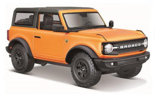 Coche miniatura Ford Bronco 1/24 Maisto Badlands naranja/matt-negro 2021 Ford Bronco 1/24 Maisto Badlands naranja/matt-negro 2021 coche miniatura