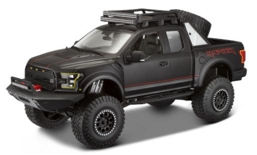 Coche miniatura Ford F-1 1/24 Maisto 50 Raptor matt-negro/Dekor 2017 Ford F-1 1/24 Maisto 50 Raptor matt-negro/Dekor 2017 coche miniatura