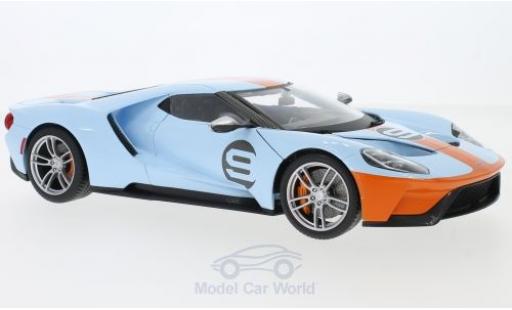Ford GT 1/18 Maisto azul/naranja 2017 coche miniatura