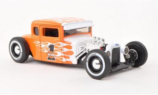 Ford Model A 1/24 Maisto Hot Rod No.1 naranja/Dekor Harley-Davidson 1929 coche miniatura