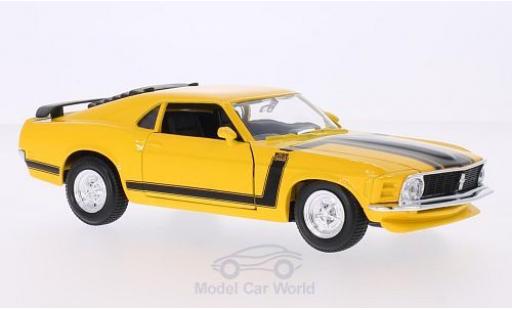 Coche miniatura Ford Mustang 1/24 Maisto Boss 302 amarillo 1970 Ford Mustang 1/24 Maisto Boss 302 amarillo 1970 coche miniatura