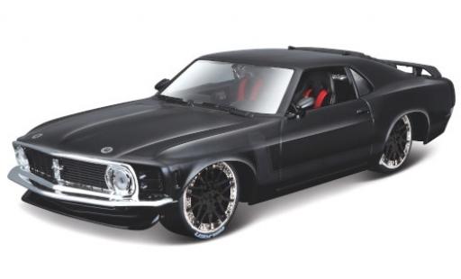 Coche miniatura Ford Mustang 1/24 Maisto BOSS 302 Tuning negro/matt-negro 1970 Ford Mustang 1/24 Maisto BOSS 302 Tuning negro/matt-negro 1970 coche miniatura
