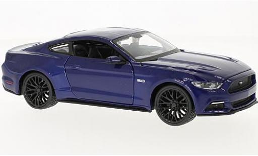 Coche miniatura Ford Mustang 1/24 Maisto GT metalico azul 2015 sans Vitrine Ford Mustang 1/24 Maisto GT metalico azul 2015 sans Vitrine coche miniatura