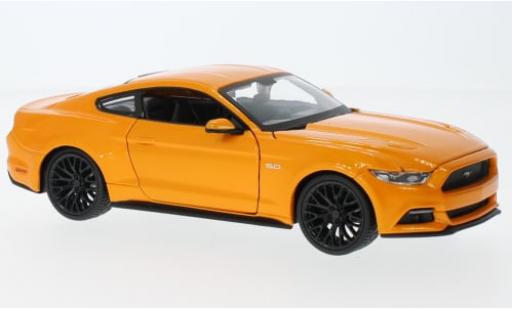 Ford Mustang 1/24 Maisto GT metallise naranja 2015 1:24 coche miniatura