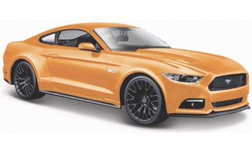 Ford Mustang 1/18 Maisto GT metalico naranja 2015 coche miniatura