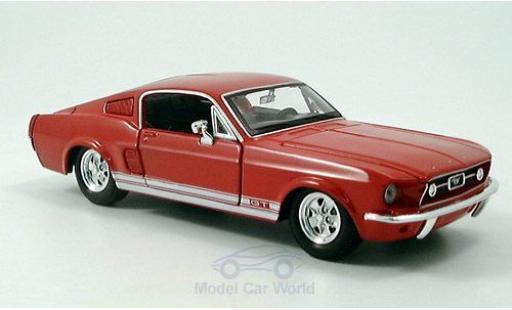 Ford Mustang 1/24 Maisto GT rojo 1967 coche miniatura