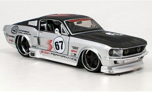 Coche miniatura Ford Mustang 1/24 Maisto GT gris/negro 1967 sans Vitrine Ford Mustang 1/24 Maisto GT gris/negro 1967 sans Vitrine coche miniatura