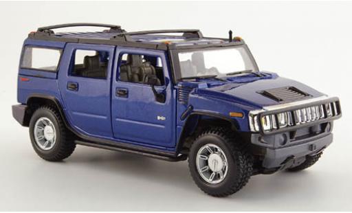 Coche miniatura Hummer H2 1/24 Maisto Station Wagon metalico azul 2003 1:27 Hummer H2 1/24 Maisto Station Wagon metalico azul 2003 1:27 coche miniatura