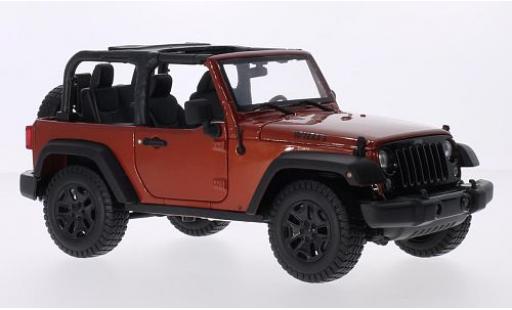 Jeep Wrangler 1/18 Maisto metalico bronze 2014 coche miniatura