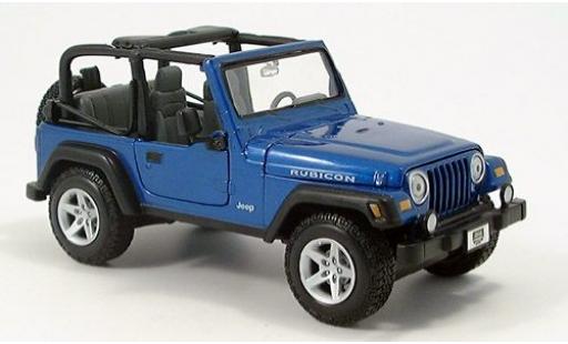 Coche miniatura Jeep Wrangler 1/24 Maisto Rubicon metalico azul sans Vitrine Jeep Wrangler 1/24 Maisto Rubicon metalico azul sans Vitrine coche miniatura