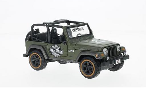 Coche miniatura Jeep Wrangler 1/24 Maisto Rubicon oliv Harley Davidson 2014 (1:27) Jeep Wrangler 1/24 Maisto Rubicon oliv Harley Davidson 2014 (1:27) coche miniatura