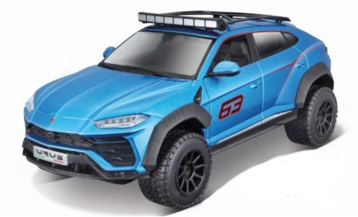 Lamborghini Urus 1/24 Maisto metalico azul/Dekor No.63 coche miniatura