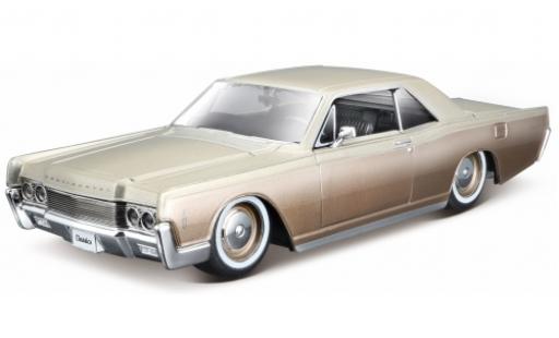 Lincoln Continental 1/24 Maisto metalico beige 1966 1:27 coche miniatura