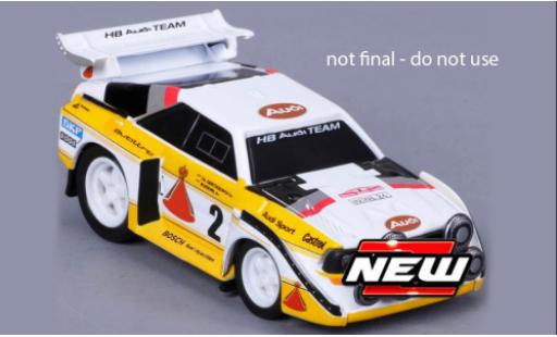 Audi Sport Quattro 1/64 Maisto Sport quattro S1 E2 blanco/amarillo coche miniatura