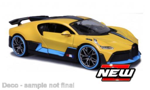 Coche miniatura Bugatti Divo 1/24 Maisto amarillo/azul clair 2024 Bugatti Divo 1/24 Maisto amarillo/azul clair 2024 coche miniatura