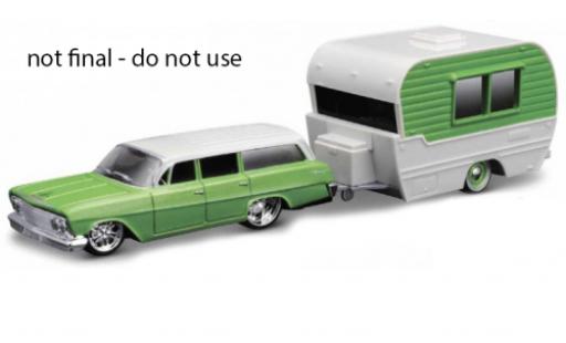 Coche miniatura Chevrolet Biscayne 1/64 Maisto Station Wagon verde/blanco 1962 Chevrolet Biscayne 1/64 Maisto Station Wagon verde/blanco 1962 coche miniatura