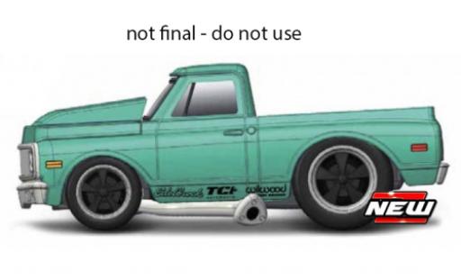 Coche miniatura Chevrolet C-10 1/64 Maisto turquesa 1972 Chevrolet C-10 1/64 Maisto turquesa 1972 coche miniatura