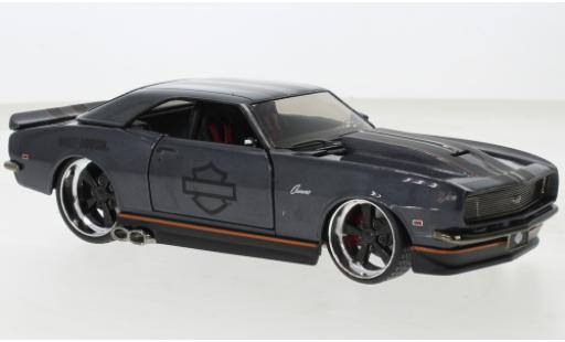 Coche miniatura Chevrolet Camaro 1/24 Maisto Z28 metallise gris Harley-Davidson 1968 Chevrolet Camaro 1/24 Maisto Z28 metallise gris Harley-Davidson 1968 coche miniatura