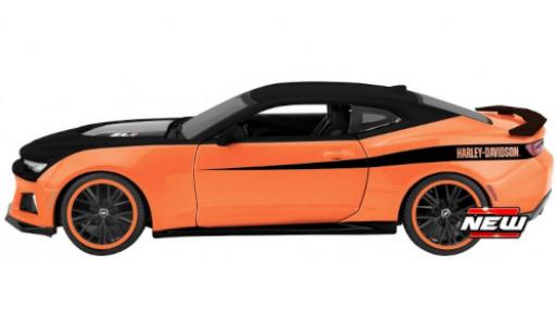 Coche miniatura Chevrolet Camaro 1/24 Maisto ZL1 Douane naranja/negro Harley-Davidson Chevrolet Camaro 1/24 Maisto ZL1 Douane naranja/negro Harley-Davidson coche miniatura