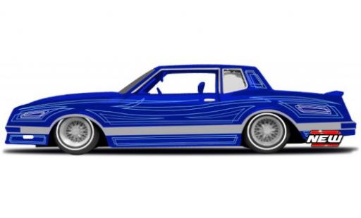 Chevrolet Monte Carlo 1/24 Maisto Lowrider azul/Décorer 1986 coche miniatura