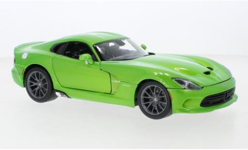 Coche miniatura Dodge Viper 1/18 Maisto SRT GTS metallise verde 2013 Dodge Viper 1/18 Maisto SRT GTS metallise verde 2013 coche miniatura