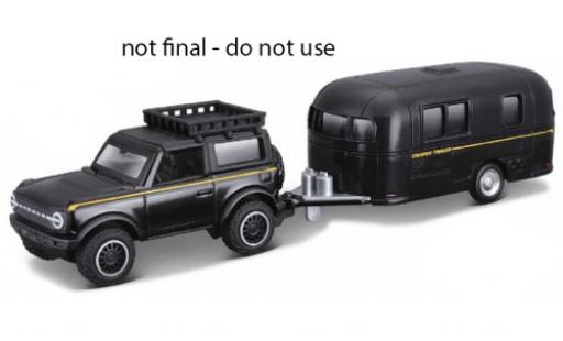 Coche miniatura Ford Bronco 1/64 Maisto negro/amarillo 2021 Ford Bronco 1/64 Maisto negro/amarillo 2021 coche miniatura