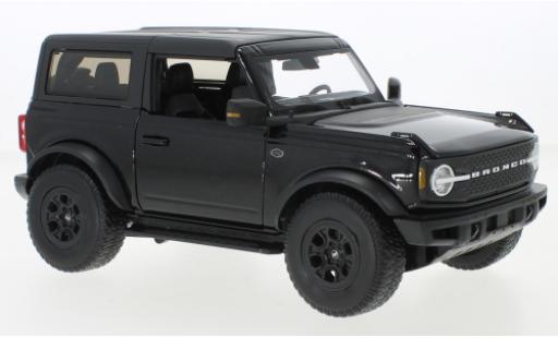Ford Bronco 1/18 Maisto Wildtrak negro 2021 coche miniatura