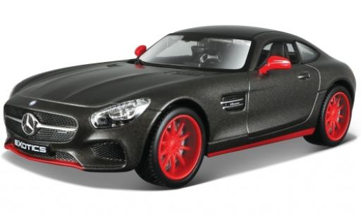 Mercedes AMG GT 1/24 Maisto metalico gris coche miniatura