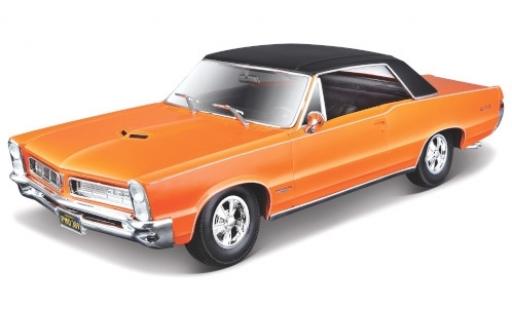 Pontiac GTO 1/18 Maisto metalico naranja/matt-negro 1965 coche miniatura