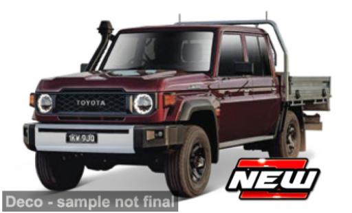 Coche miniatura Toyota Land Cruiser 1/43 Maisto 70 rojo 1:43 Toyota Land Cruiser 1/43 Maisto 70 rojo 1:43 coche miniatura