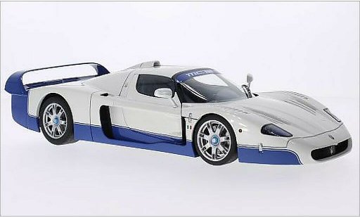 Maserati MC12 Base 1/18 Autoart metalico blanco 2004 coche miniatura