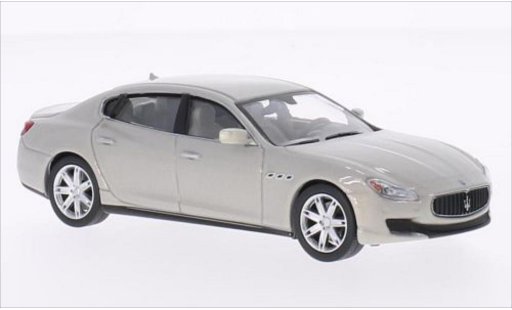Maserati Quattroporte GTS 1/43 WhiteBox metalico gris 2013 coche miniatura