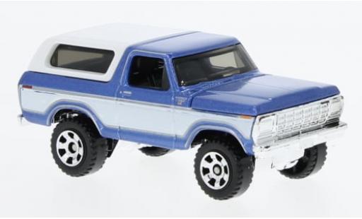 Coche miniatura Ford Bronco 1/64 Matchbox metallise blau/weiss 1978 1:64 Ford Bronco 1/64 Matchbox metallise blau/weiss 1978 1:64 coche miniatura