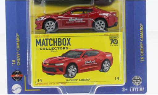 Chevrolet Camaro 1/64 Matchbox rouge 2016 coche miniatura
