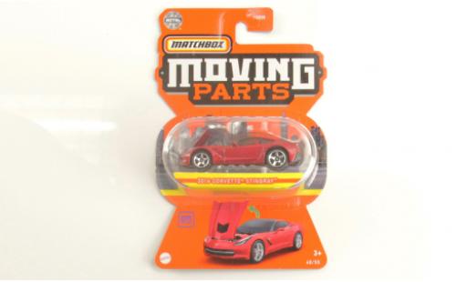 Chevrolet Corvette 1/64 Matchbox (C7) Stingray metallise rouge foncé 2016 coche miniatura