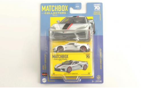Chevrolet Corvette 1/64 Matchbox (C8) blanche 2020 coche miniatura