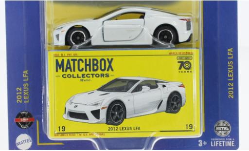 Coche miniatura Lexus LFA 1/64 Matchbox blanche 2012 Lexus LFA 1/64 Matchbox blanche 2012 coche miniatura