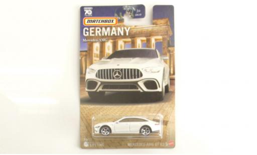 Mercedes AMG GT 1/64 Matchbox 63S metallise blanche coche miniatura