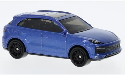Coche miniatura Porsche Cayenne Turbo 1/64 Matchbox azul Porsche Cayenne Turbo 1/64 Matchbox azul coche miniatura