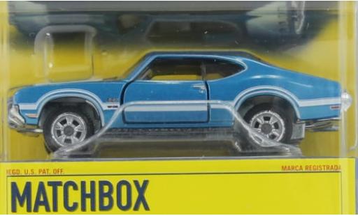 Coche miniatura Oldsmobile 442 1/64 Matchbox metallise blau 1970 1:64 Oldsmobile 442 1/64 Matchbox metallise blau 1970 1:64 coche miniatura