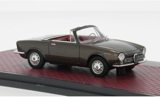 Coche miniatura Alfa Romeo Giulia 1/43 Matrix GT Spider Projootipo braun 1963 1:43 Alfa Romeo Giulia 1/43 Matrix GT Spider Projootipo braun 1963 1:43 coche miniatura
