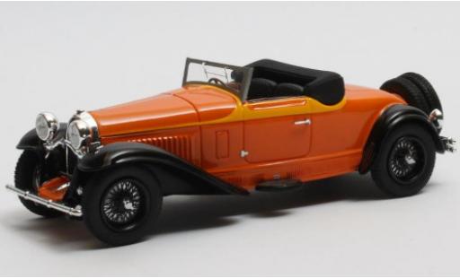 Coche miniatura Bugatti 46 1/43 Matrix Type Cabriolet de Villars naranja/marron RHD 1930 Fahrgestellnr. 360 Verdeck geöffnet Bugatti 46 1/43 Matrix Type Cabriolet de Villars naranja/marron RHD 1930 Fahrgestellnr. 360 Verdeck geöffnet coche miniatura