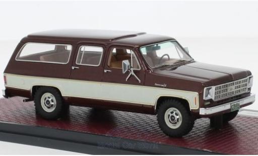 Coche miniatura Chevrolet Suburban 1/43 Matrix K10 metalico rojo/beige 1978 Chevrolet Suburban 1/43 Matrix K10 metalico rojo/beige 1978 coche miniatura
