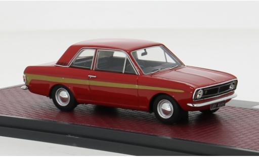Ford Cortina 1/43 Matrix Lotus MkII rojo/gold 1966 1:43 coche miniatura