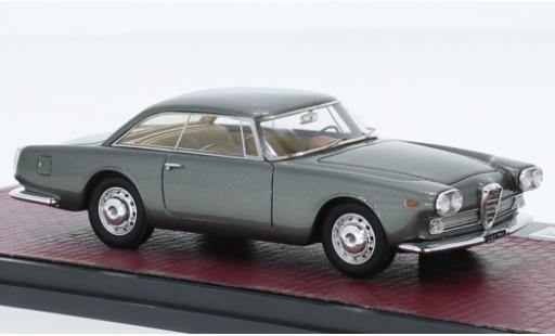 Alfa Romeo 2000 1/43 Matrix Praho Touring metallise gris 1960 coche miniatura