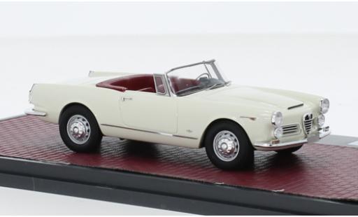 Alfa Romeo 2600 1/43 Matrix Spider blanche 1962 coche miniatura